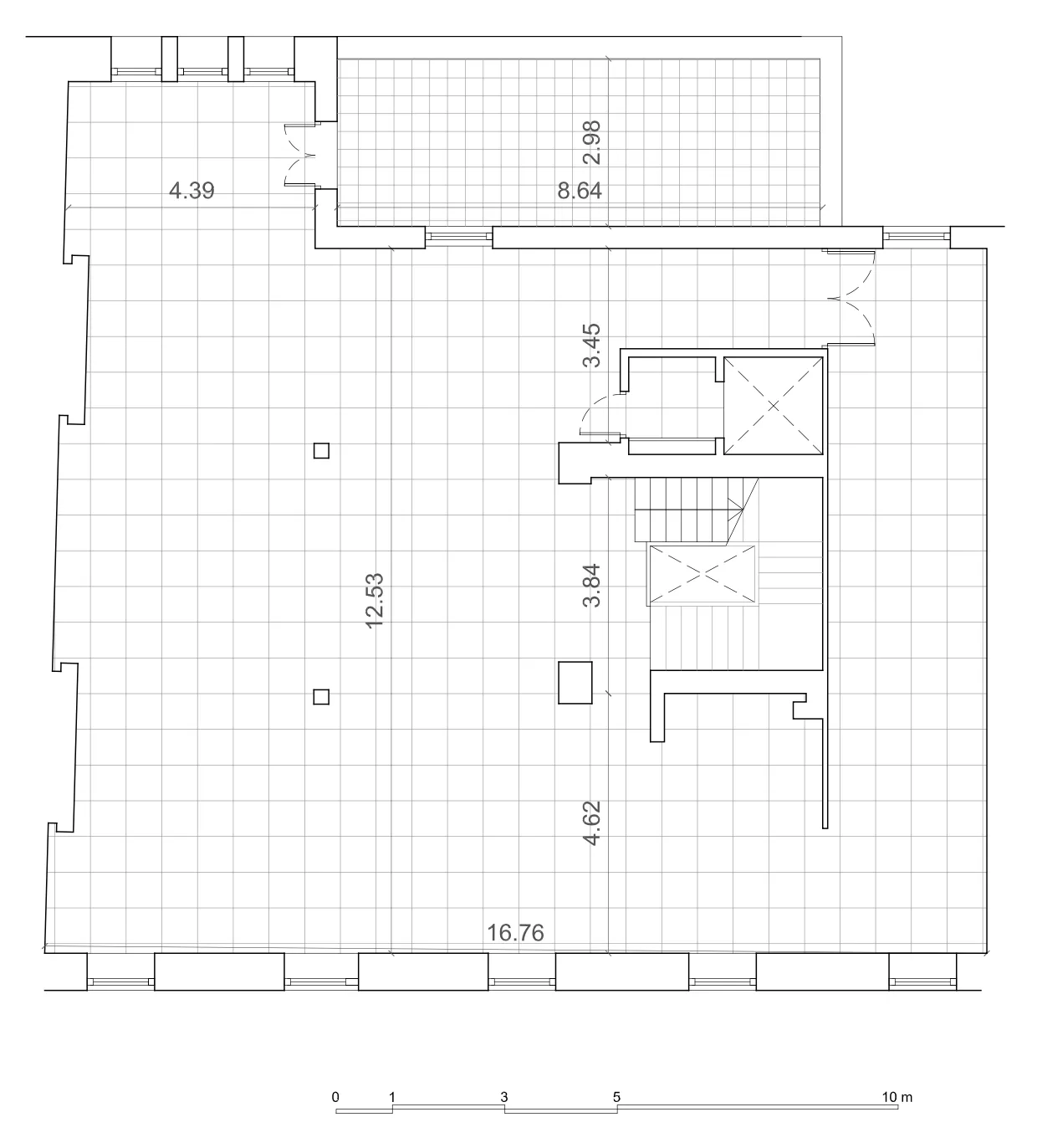 Plano acotado de la Planta Primera de Casa Gans
